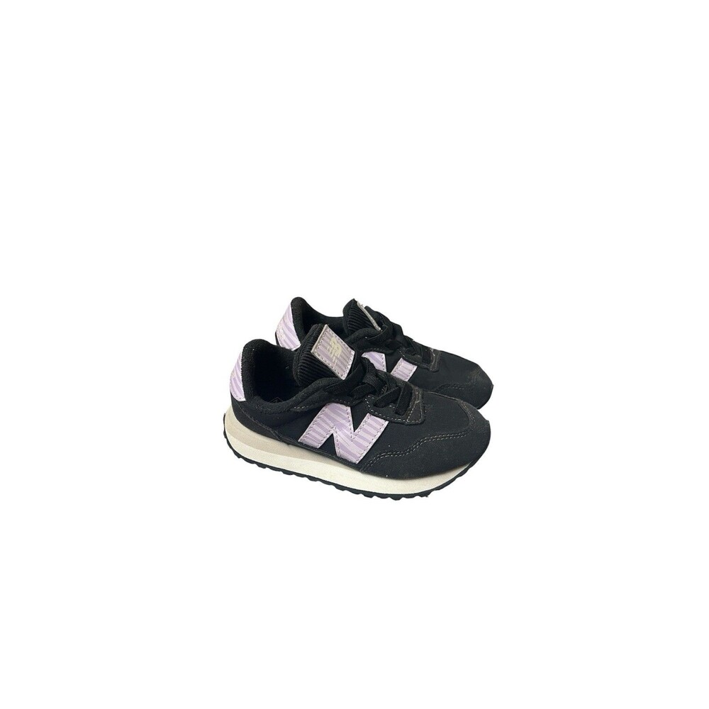 New Balance 237 Black Lilac Suede Sneakers Size 10.5